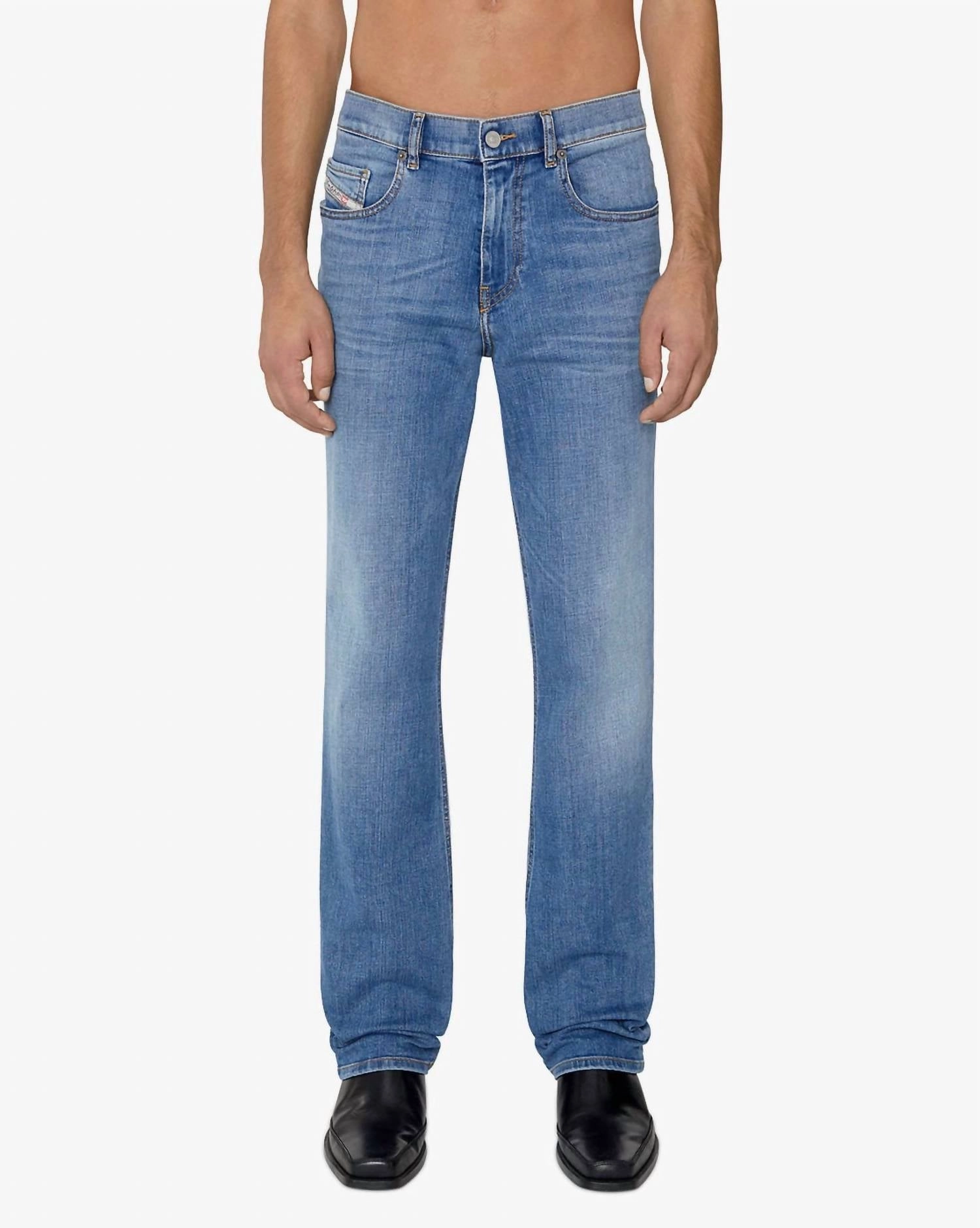 Diesel Blue Bootcut Denim Jeans In Light Blue Stretch Comfort Cool Essential