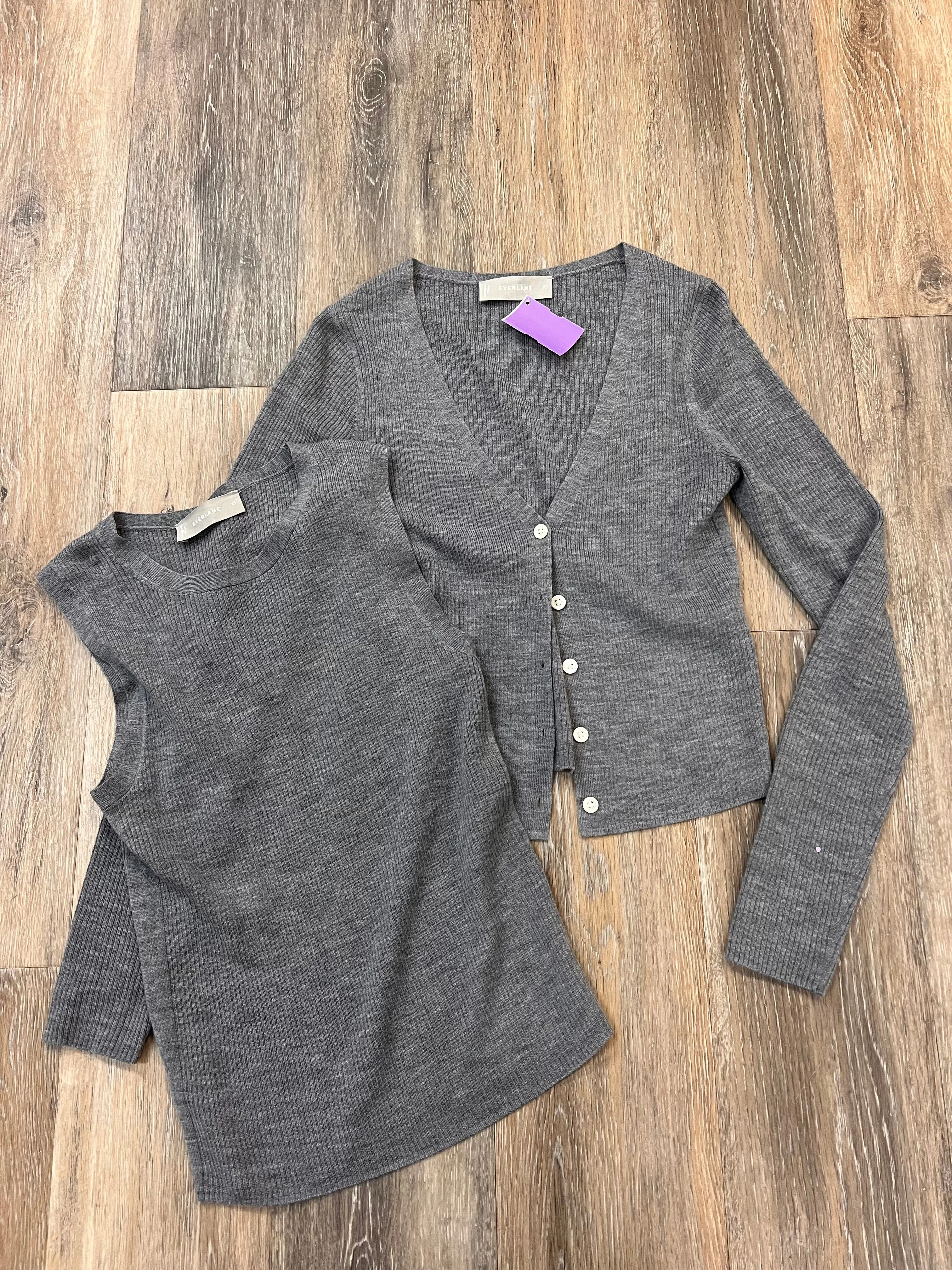 Sweater 2pc By Everlane In Grey, Size: Xs Shrinkage Prevention Treatment