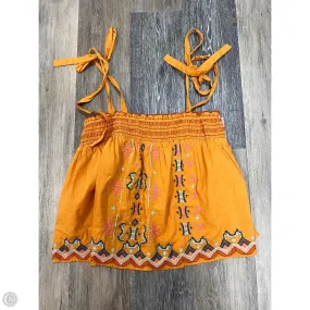 Top Sleeveless By Anthropologie In Gold, Size: S Quick Release Fastener