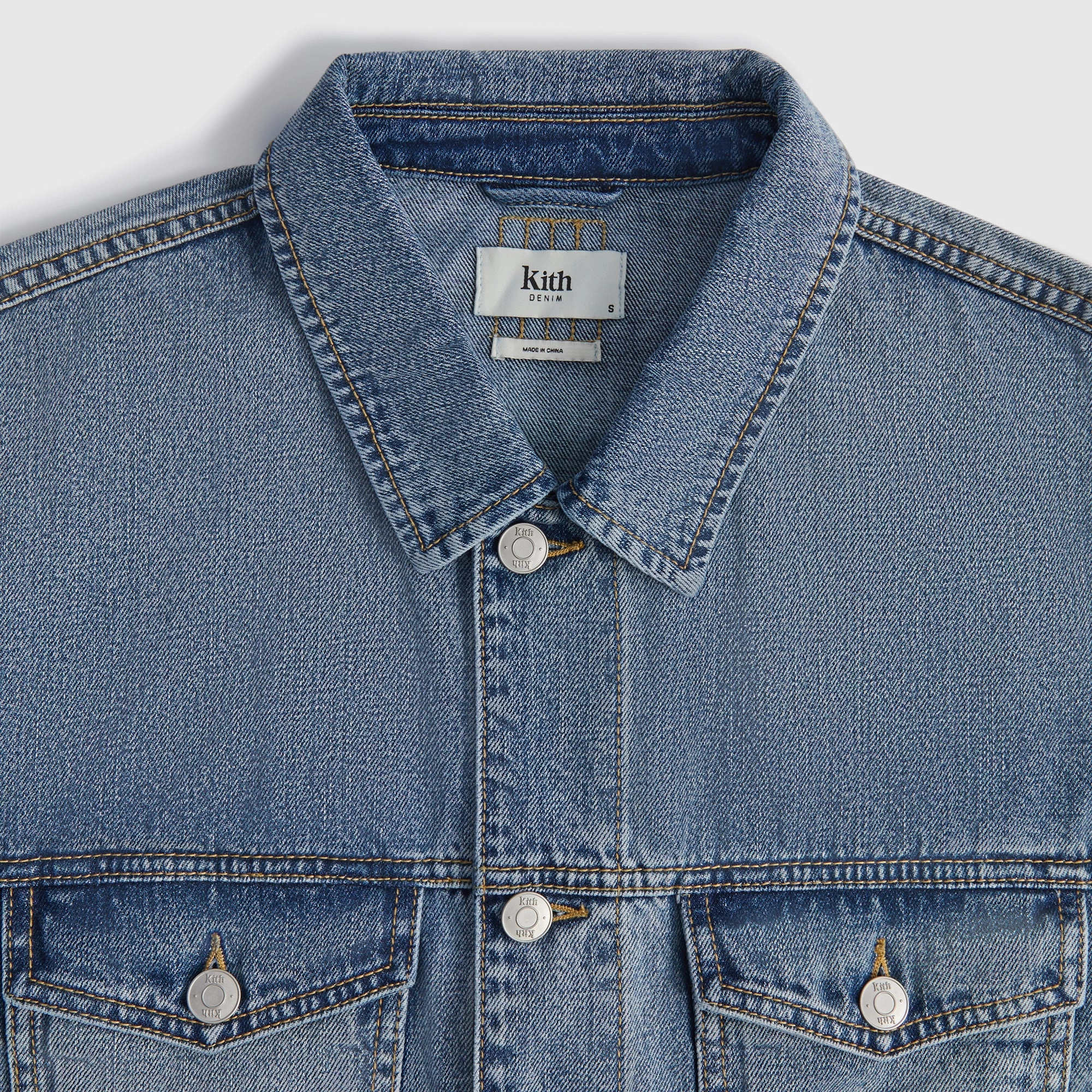 High Tensile Reinforcement Functional Look Kith Centre Denim Jacket - Dark Indigo