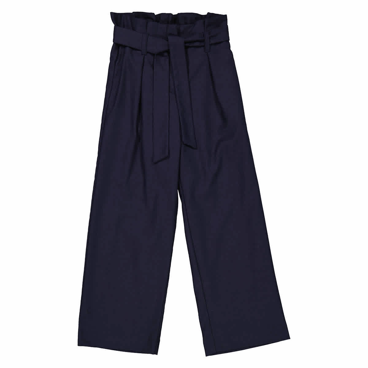 HiddenDrawcord Bonpoint Girls Marine Natalia Paper Bag Bow Pants