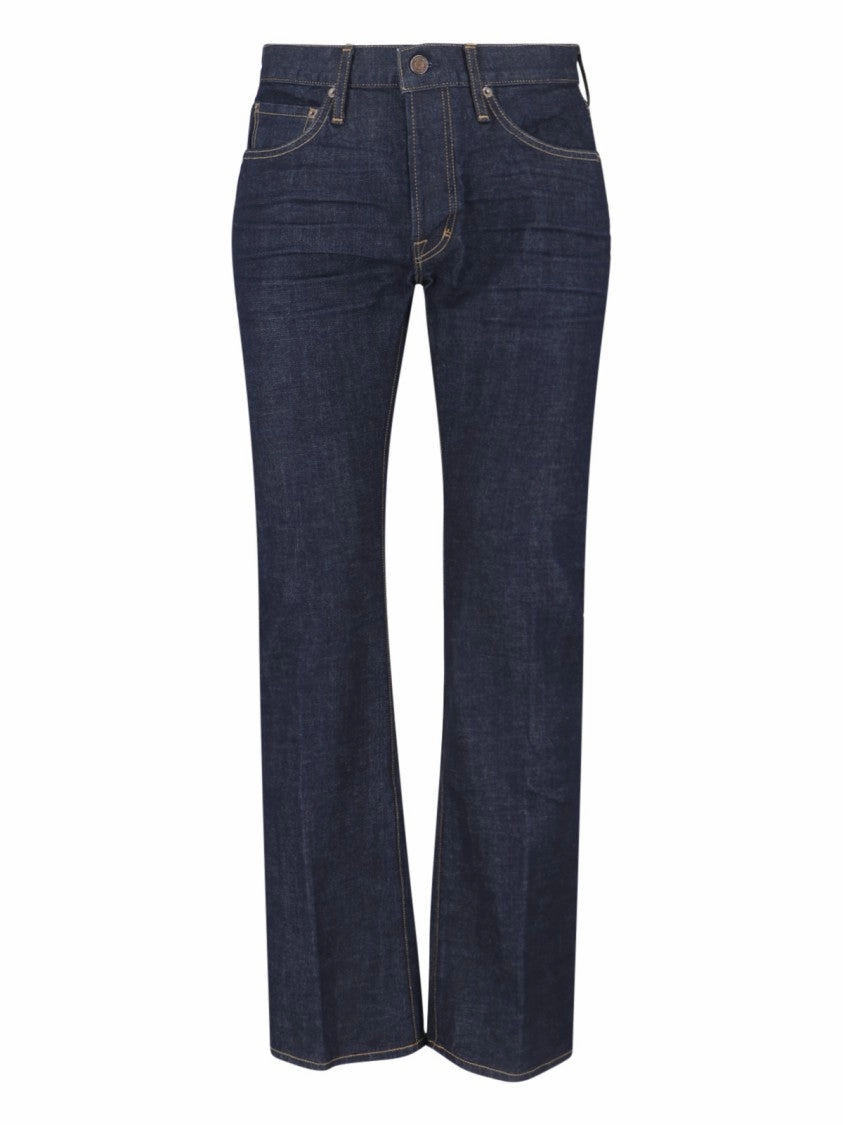 Weekend Warrior Smooth Classic Five Pocket Design Bootcut Jeans ?C Blue