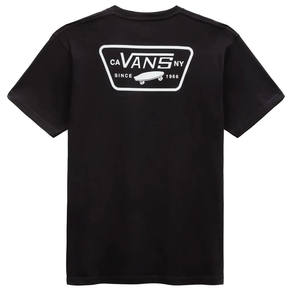 anniversary Summer Wardrobe Vans Full Patch Back T-Shirt - Black/White