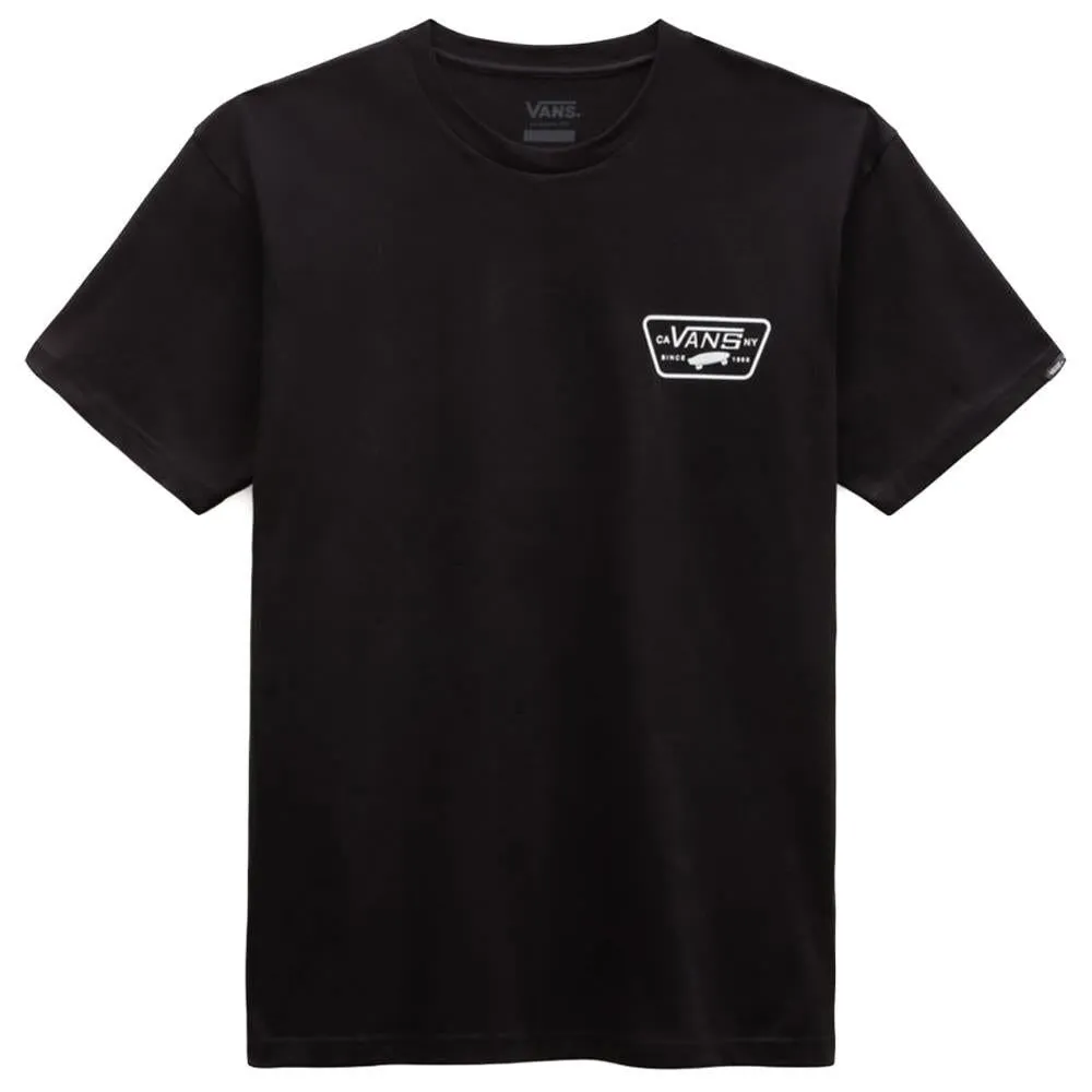 Vans Full Patch Back T-Shirt - Black/White Bright and Bold