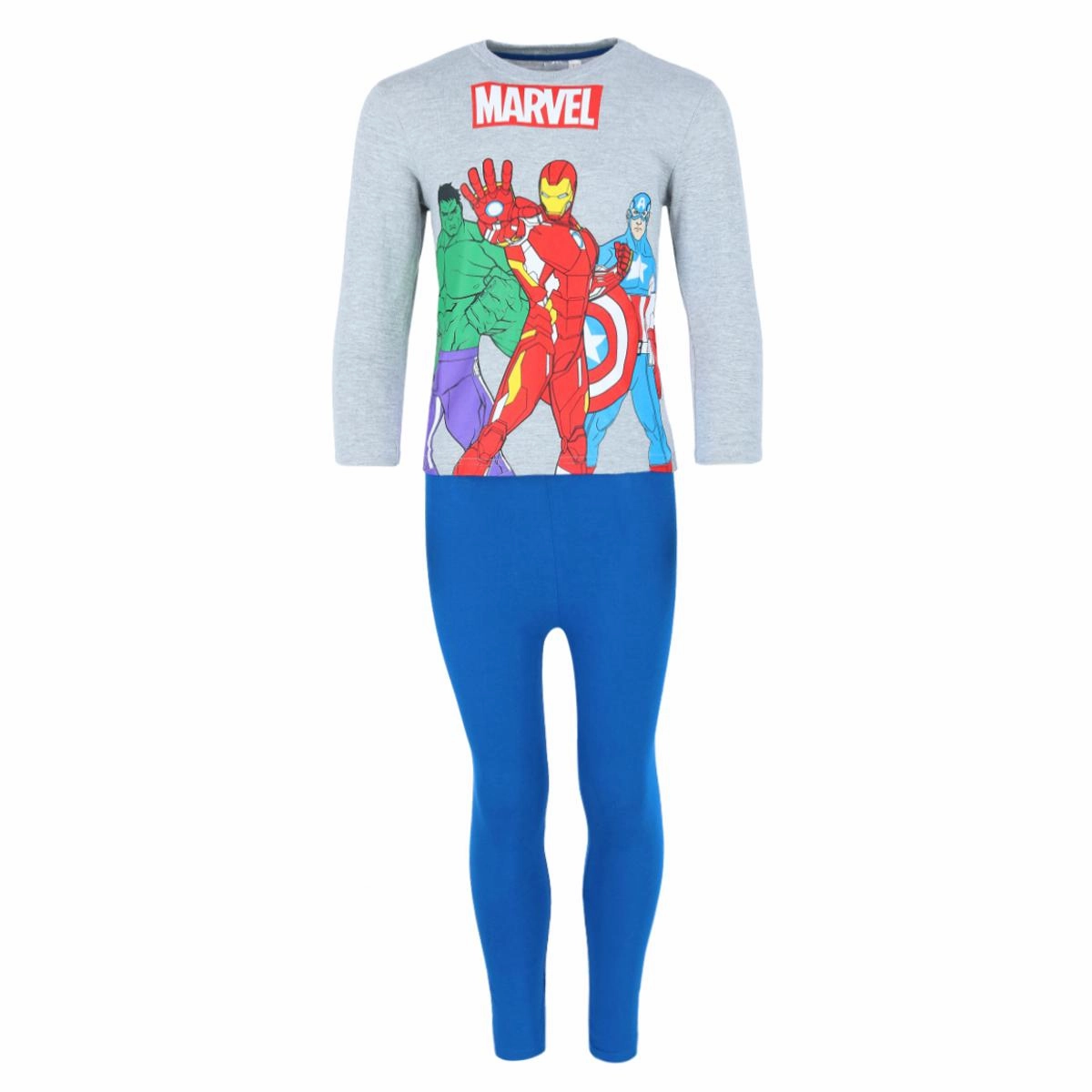 Static Resistant Fibers Boy's Avengers Long Sleeve and Pants Pajama Set