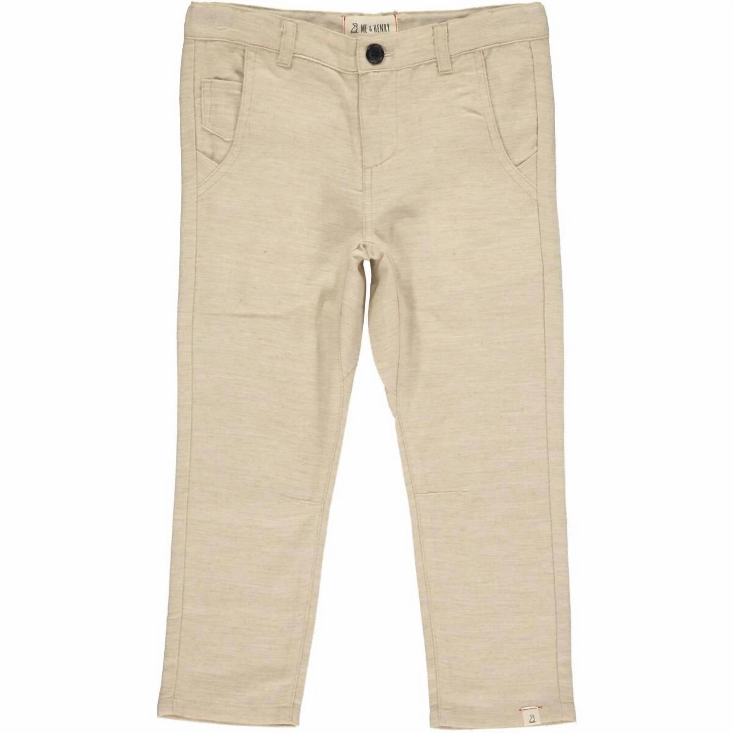 Simple and Cozy Boys Antony Pants In Tan