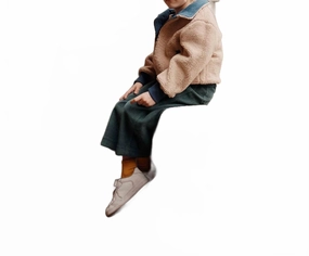 Boys Corduroy Pants In Blue Durable Seams