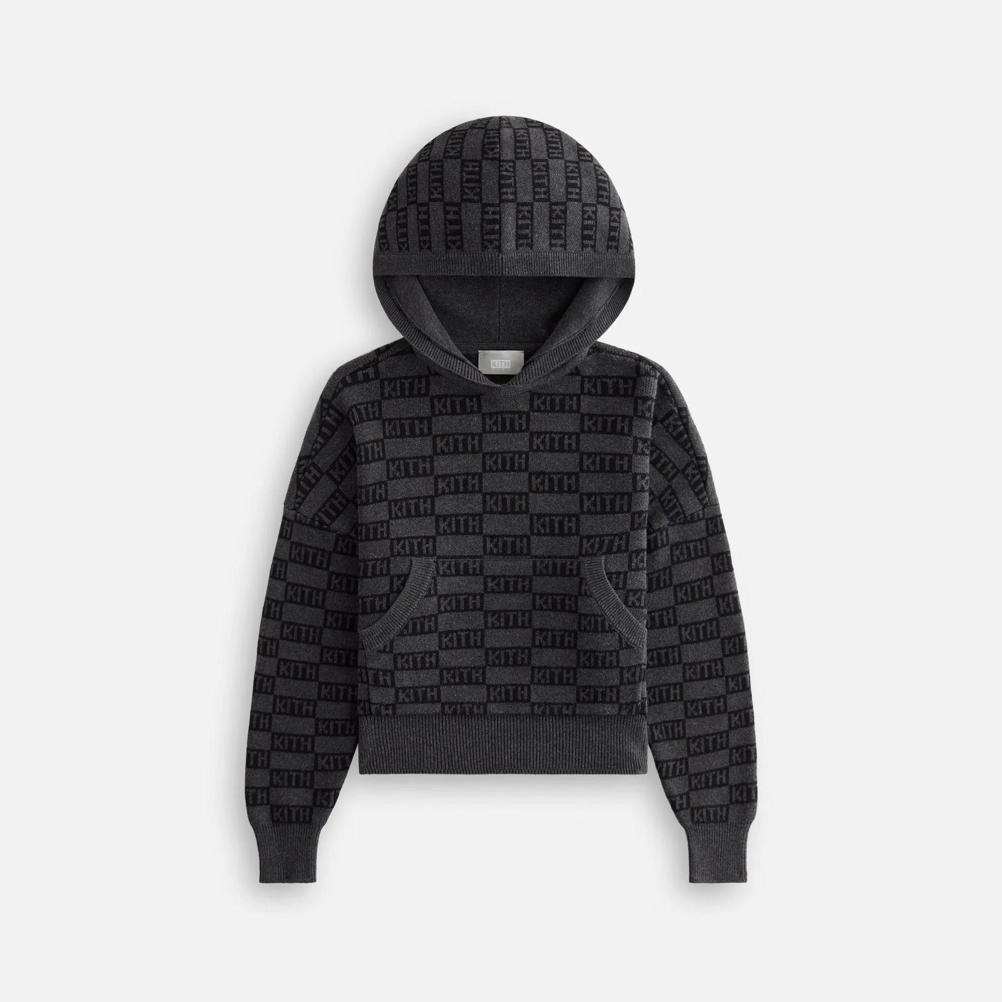 graffiti print Kith Kids Monogram Nelson Hoodie - Black