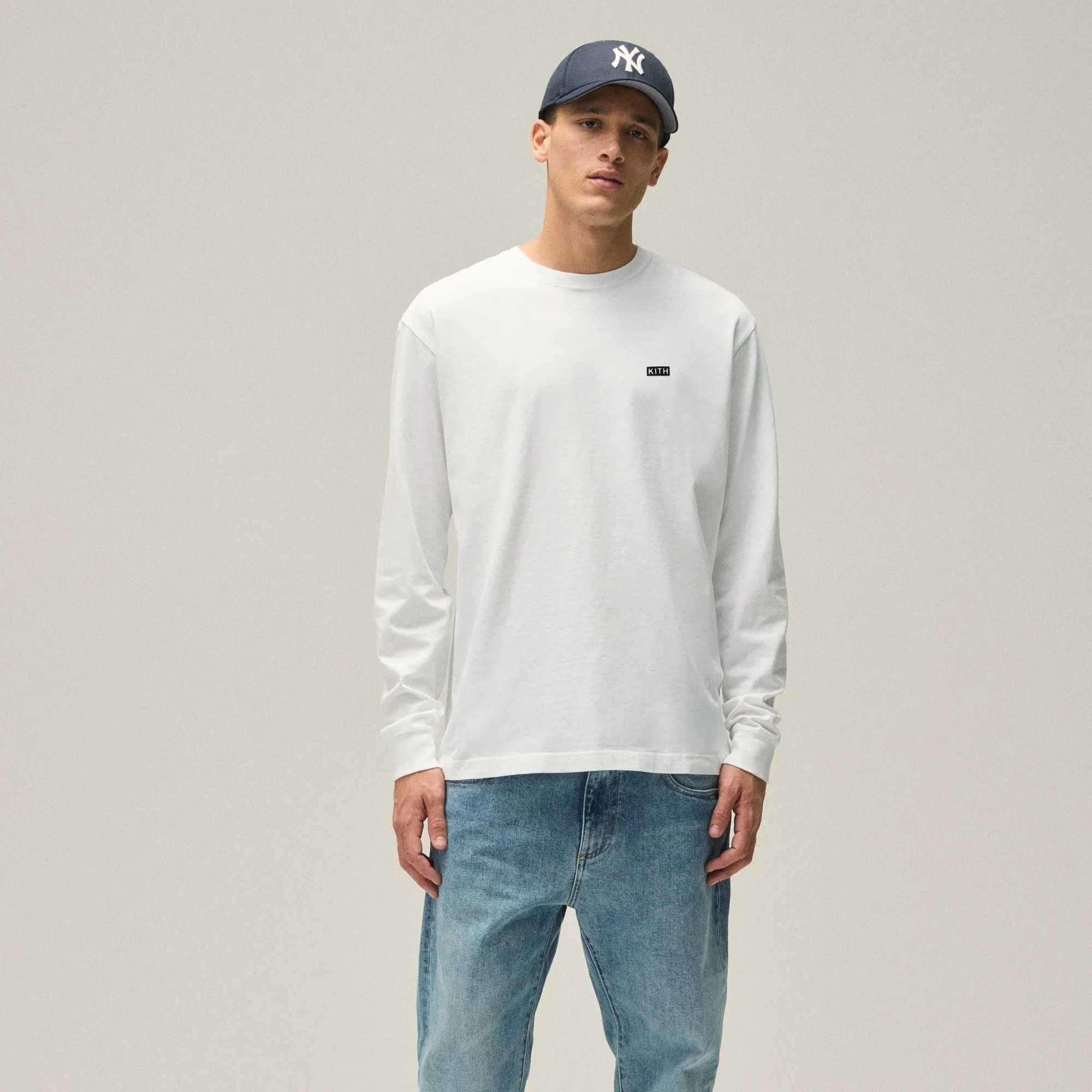 Chilly Comfort Kith Long Sleeve LAX Tee - White