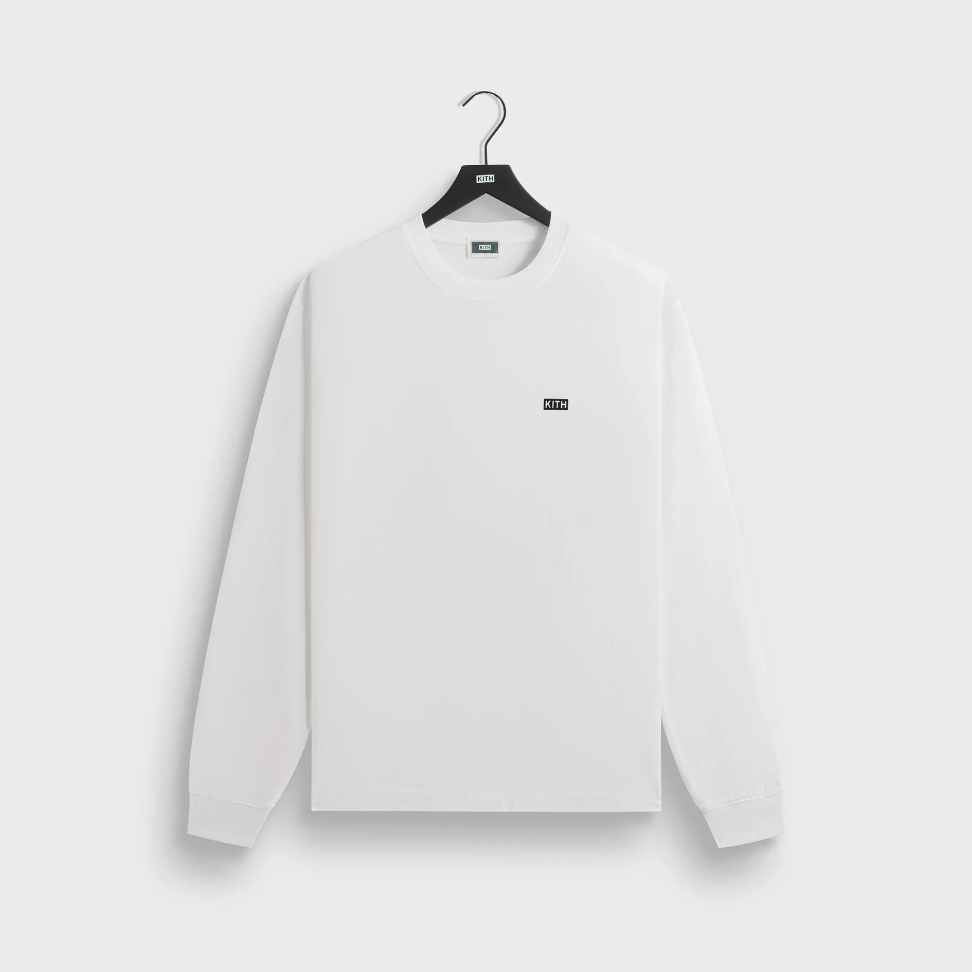Longline Hemline NonRestrictiveCut Kith Long Sleeve LAX Tee - White