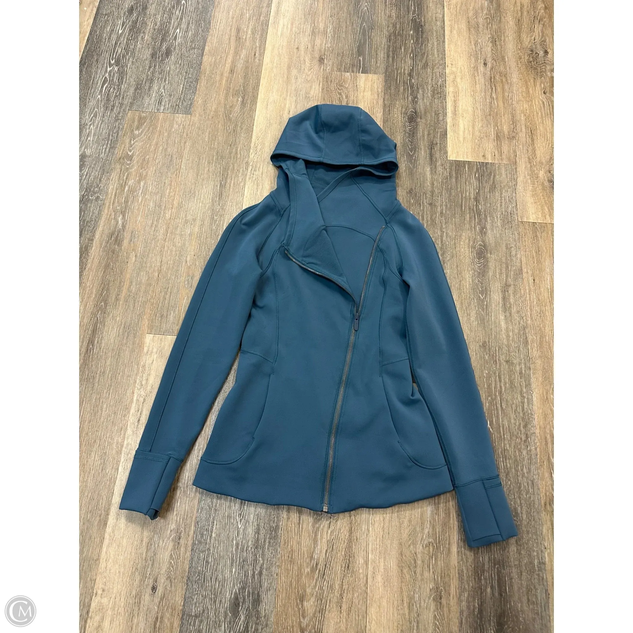 Athletic Sweatshirt Hoodie By Lululemon In Blue, Size: 4 ShockAbsorbing Soft Texture