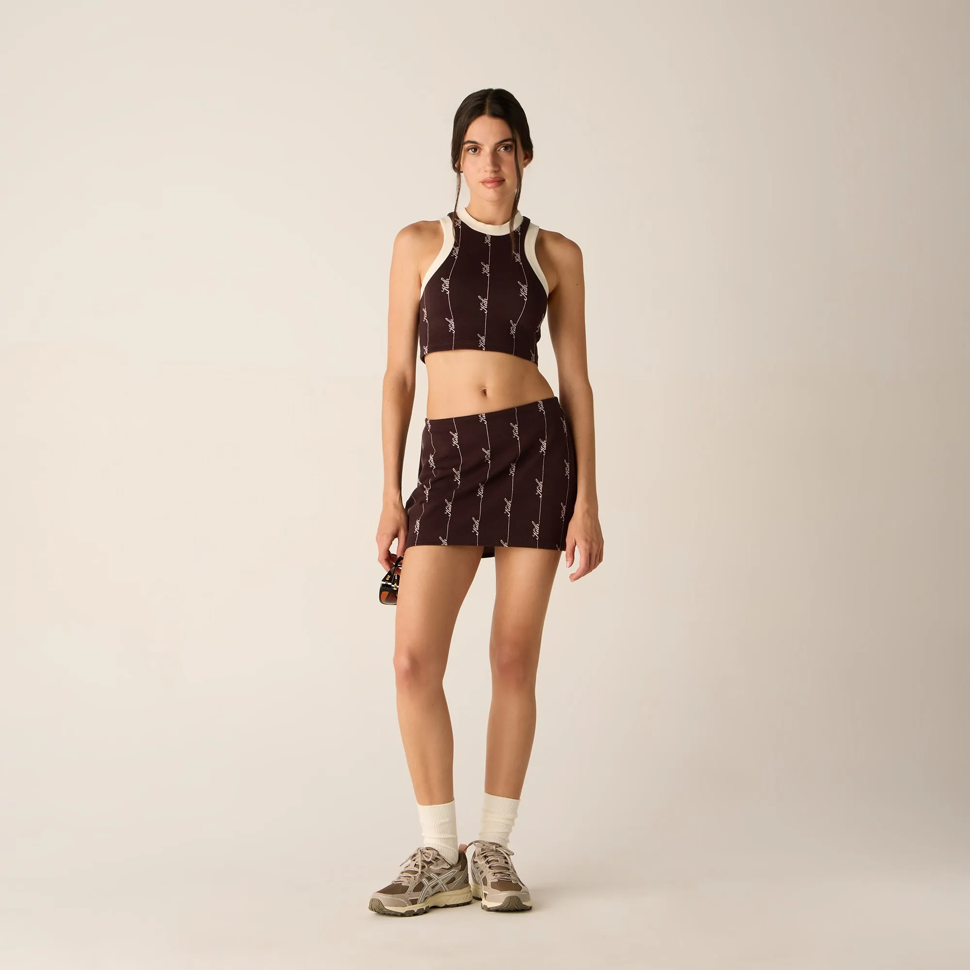 Kith Women Tiana Pique Logo Knit Tank - Incognito High precision