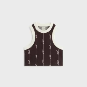 Minimalist Style military use Kith Women Tiana Pique Logo Knit Tank - Incognito