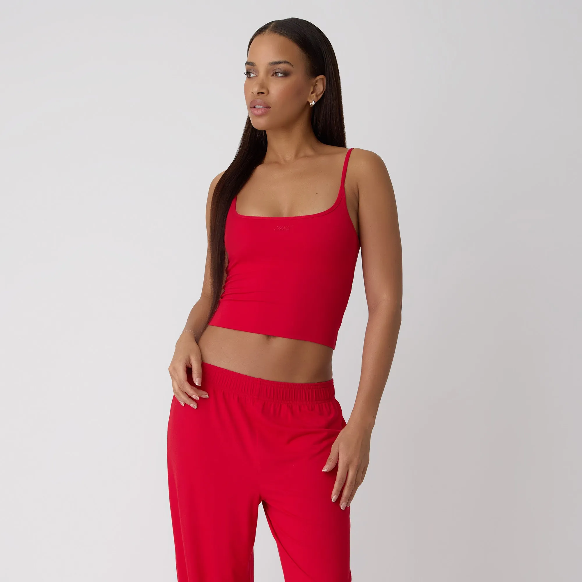 Non Chafing Flatlock Seams Kith Women Modal Cami - Cherry Bomb