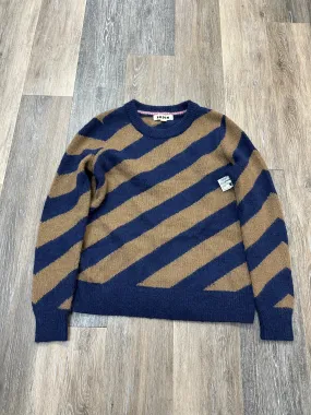 Ventilation Panel Sweater By Boden In Blue & Brown, Size: S