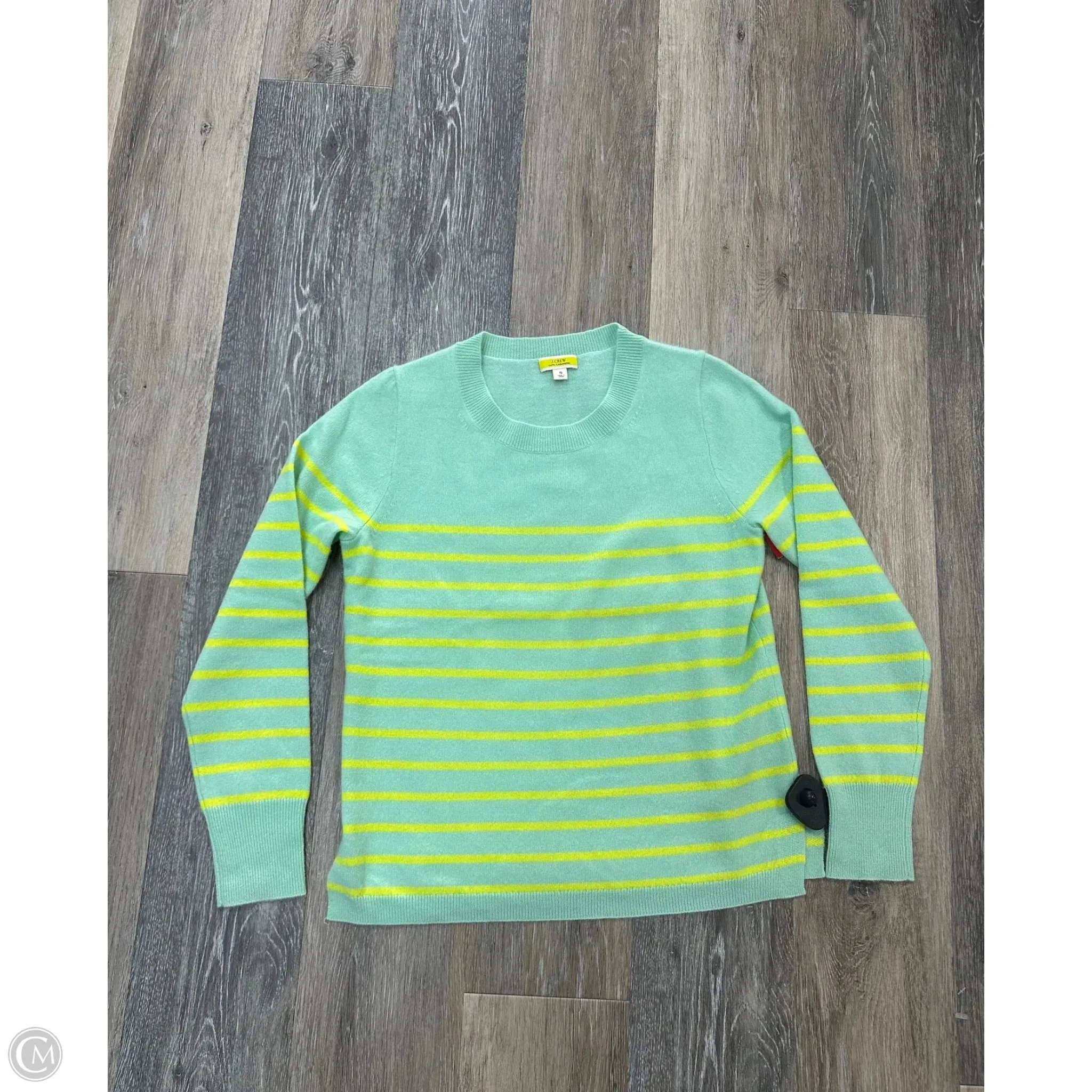 Sweater Cashmere By J. Crew In Green, Size: S HiddenVentilationPockets Stretch Technology