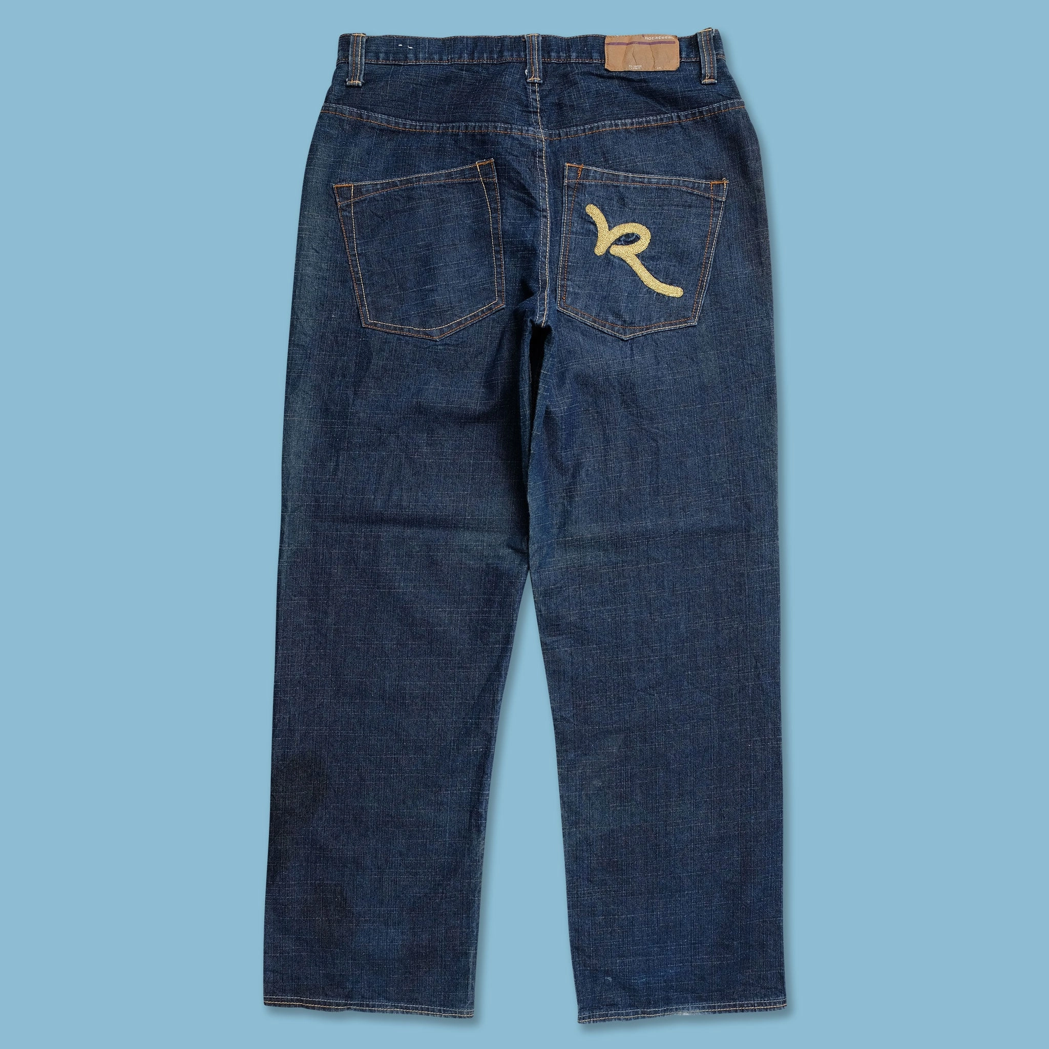 NonRestrictiveCut Adjustable drawstring Y2K Rocawear Baggy Pants 36x34
