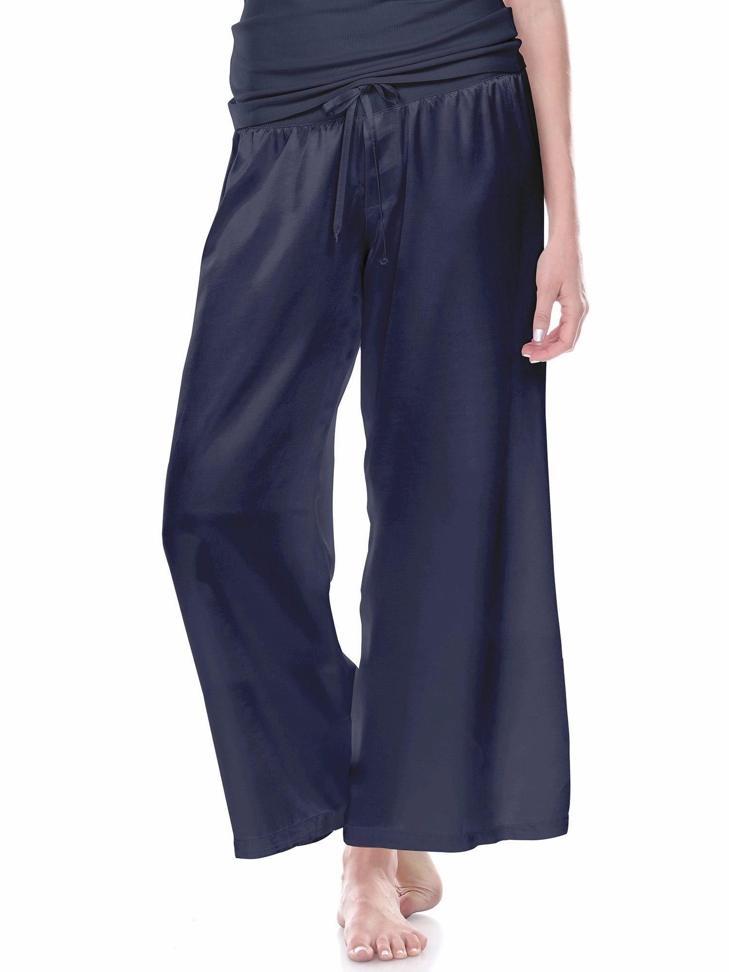 PJ Harlow Women's Jolie Satin Ankle Pants Buttery Soft Texture Tear Resistant Fabric