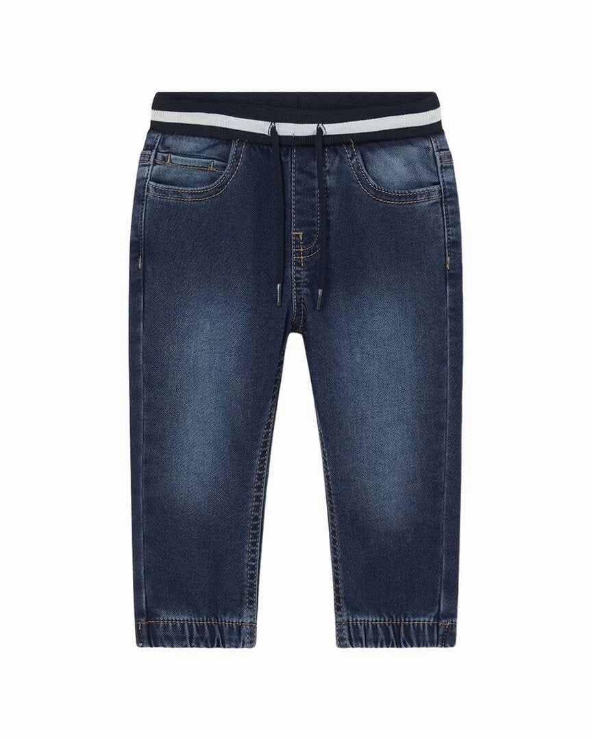 Breathable fabric Flexible Seam Mayoral Soft Denim Joggers