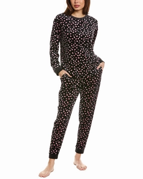 Relaxed Silhouette Drop Shoulder Cut Kensie 2pc Pullover & Jogger Pant Set