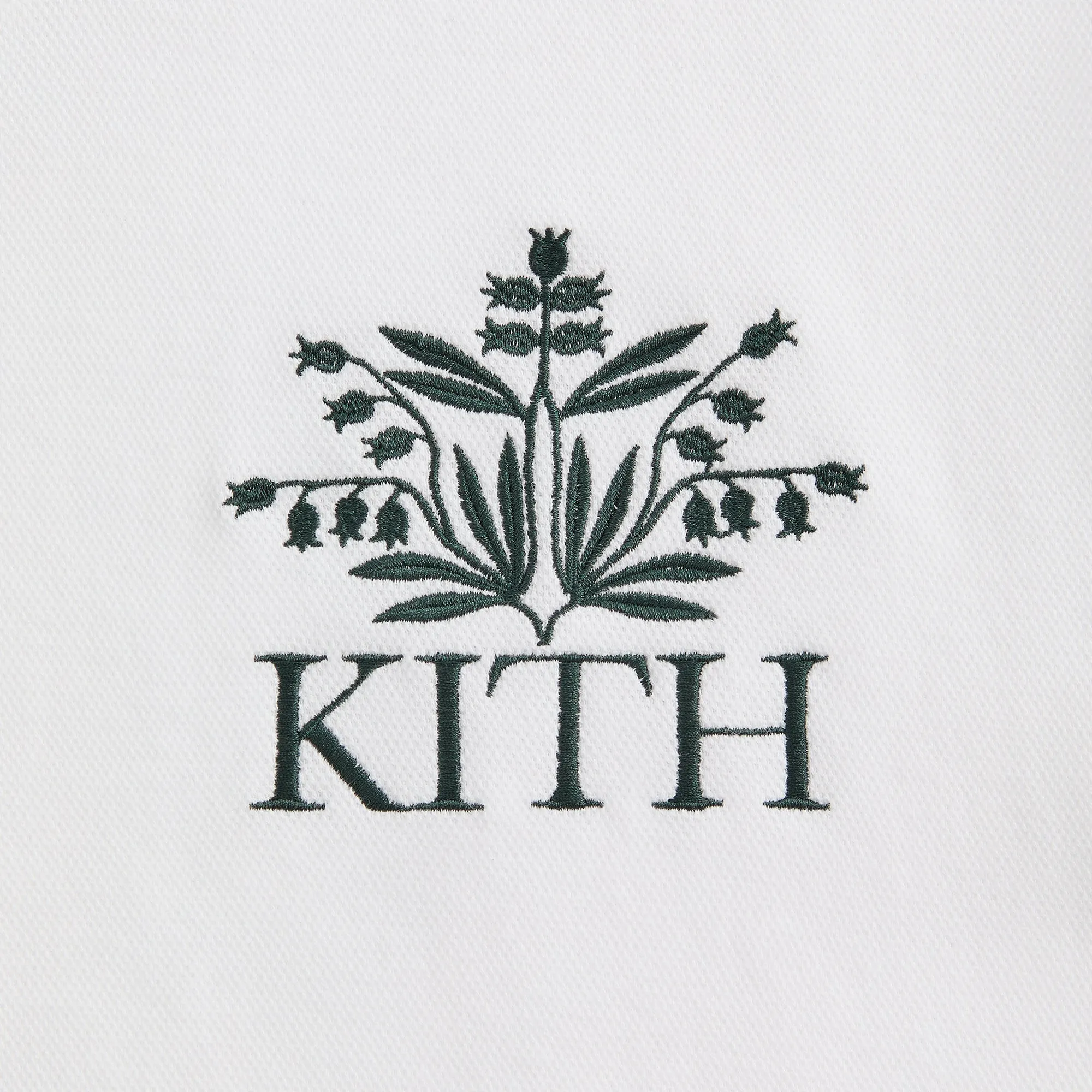 Twill Tape Reinforcement Effortless Style Kith Pique Short Sleeve Tap in Polo - White