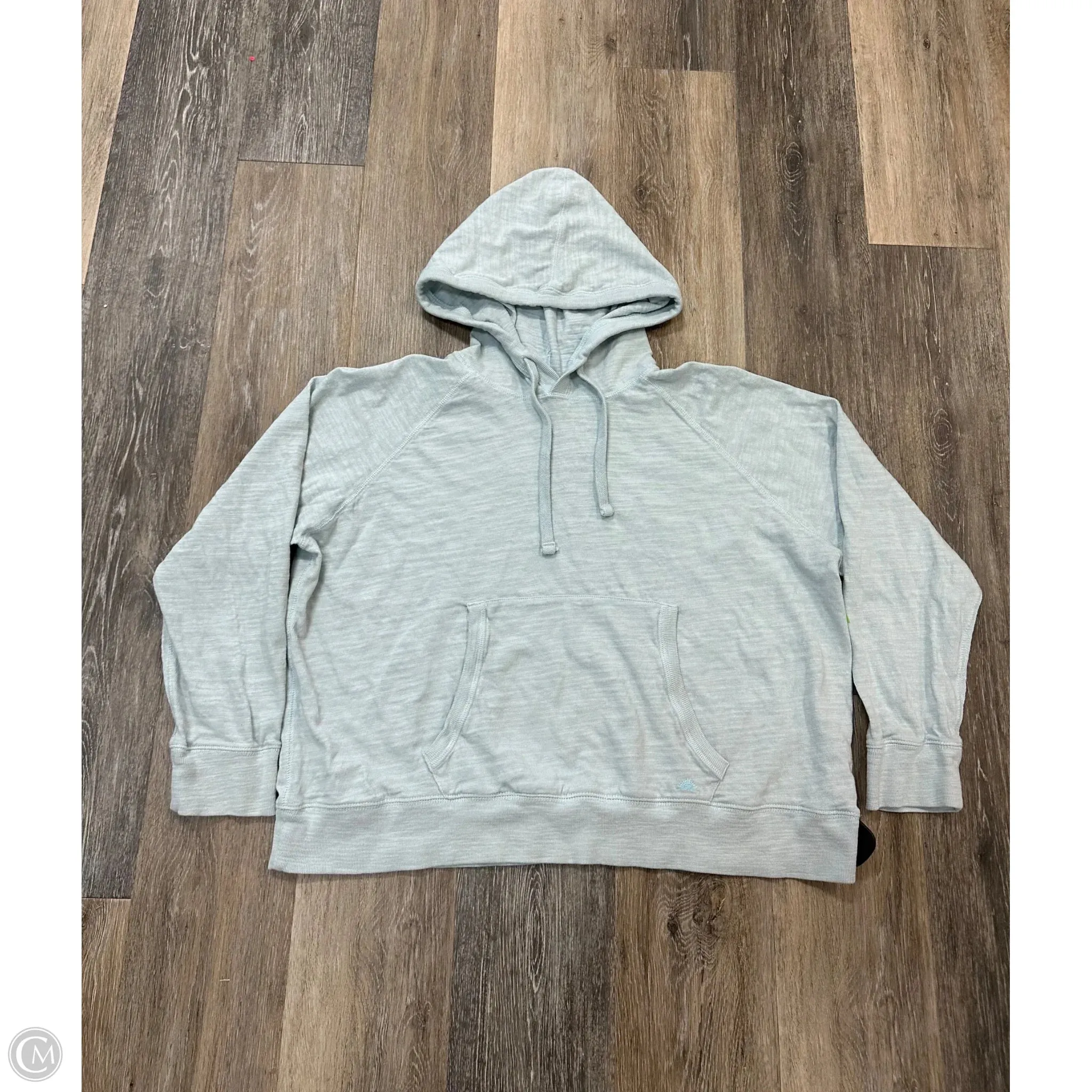 Top Long Sleeve By Faherty In Blue, Size: Xl Tagless Neckline Design sporty wear