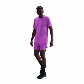diet Nike | Men's Dri-FIT Stride 5" Brief-Lined Running Shorts - Vivid Purple/Black/Reflective Silver