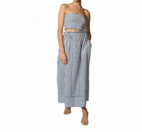 Bristol Top And Skirt Set In Vintage Blue ComfortFirst Design