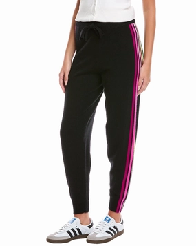 Brodie Cashmere Ramona Rainbow Cashmere Jogger Pant Lightweight Construction Microfiber Material