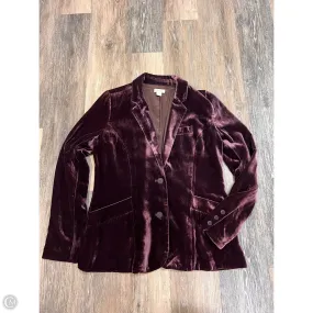 VNeckReinforcement Blazer By Sundance In Purple, Size: 4