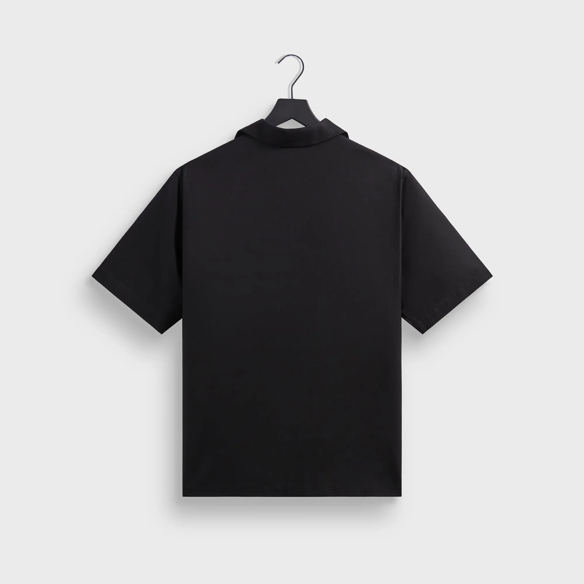 Timeless Classic Weekend Adventure Kith Silk Cotton Thompson Camp Collar Shirt - Black