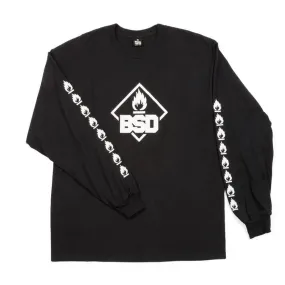 BSD Roastin Long Sleeve T-shirt - Black Casual everyday wear