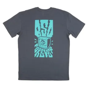 BSD Switched On T-shirt - Petrol Blue Round neck simplicity