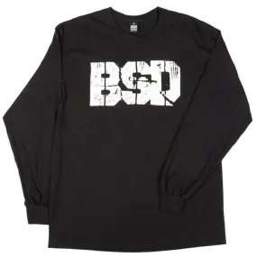 Timeless casual wear Classic Trend Look BSD Xerox Long Sleeve T-Shirt - Black