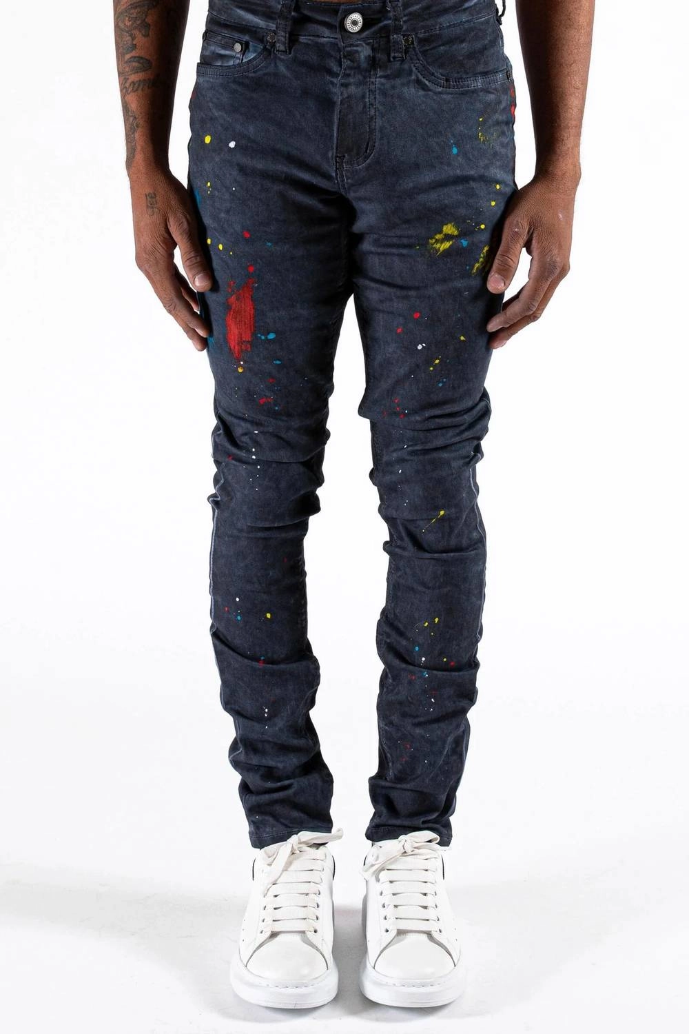 Men's Ether Nodes Jeans In Navy Autumn Days Parent Style Bold