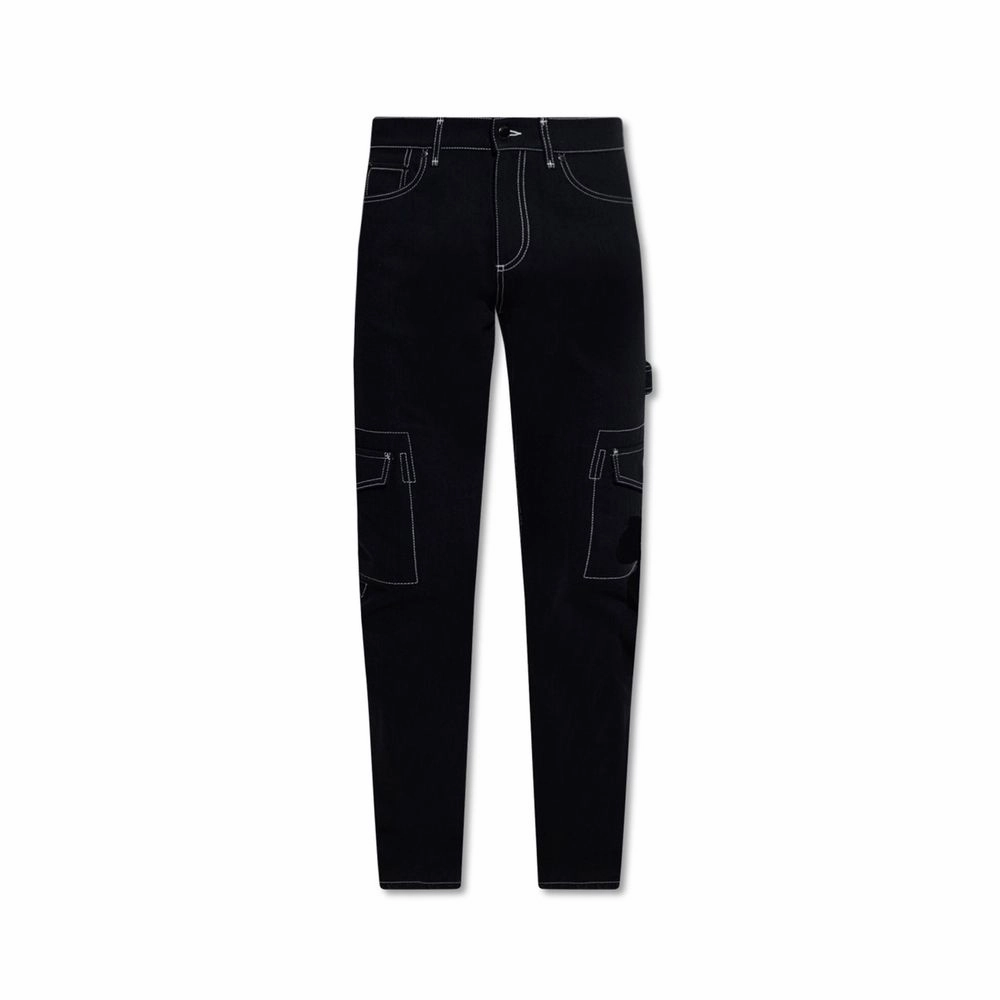 Eco Friendly Lightweight Modern Vintage Wash Burberry blue Cargo Men's Pants