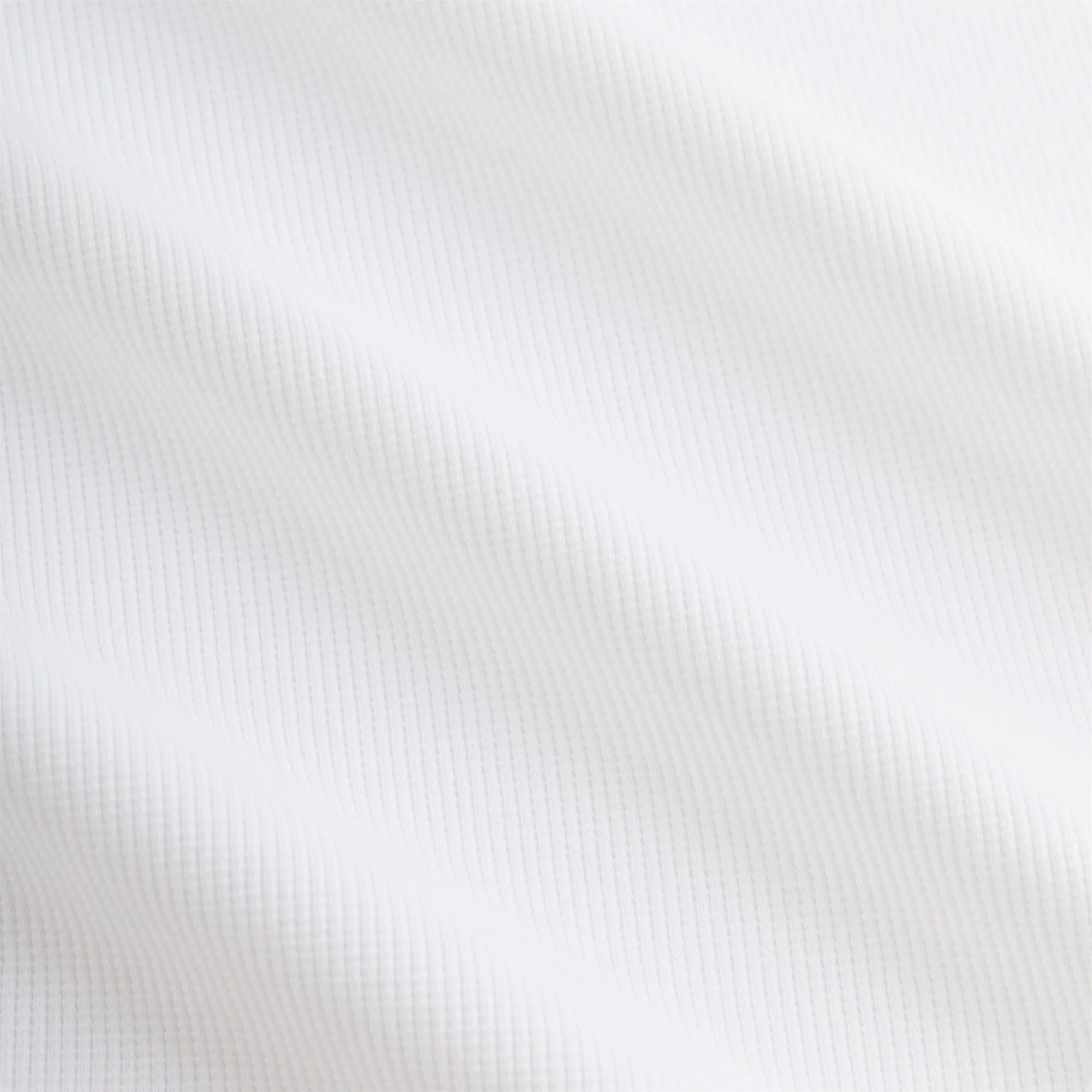 Kith Micro Waffle Drew Polo - White Moisture Wicking Fabric quick dry