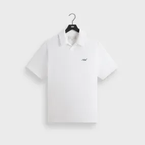 Kith Micro Waffle Drew Polo - White Business Lunch