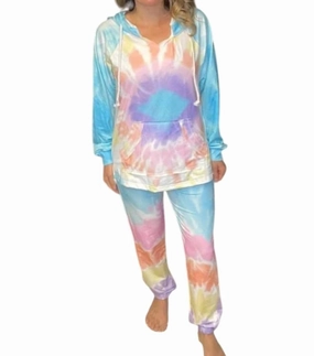 Durable Reinforced Edges Woodstock Tie Dye Jogger Set In Multi