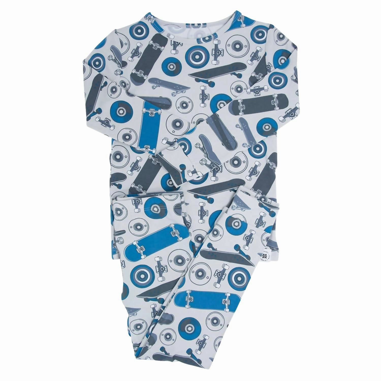 Cozy Fleece Backing Kids Boys Bamboo Pajama Set In Ollie