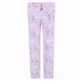 DoubleLayered Knee Patch fade resistant color Women's Floral Pajama Pants