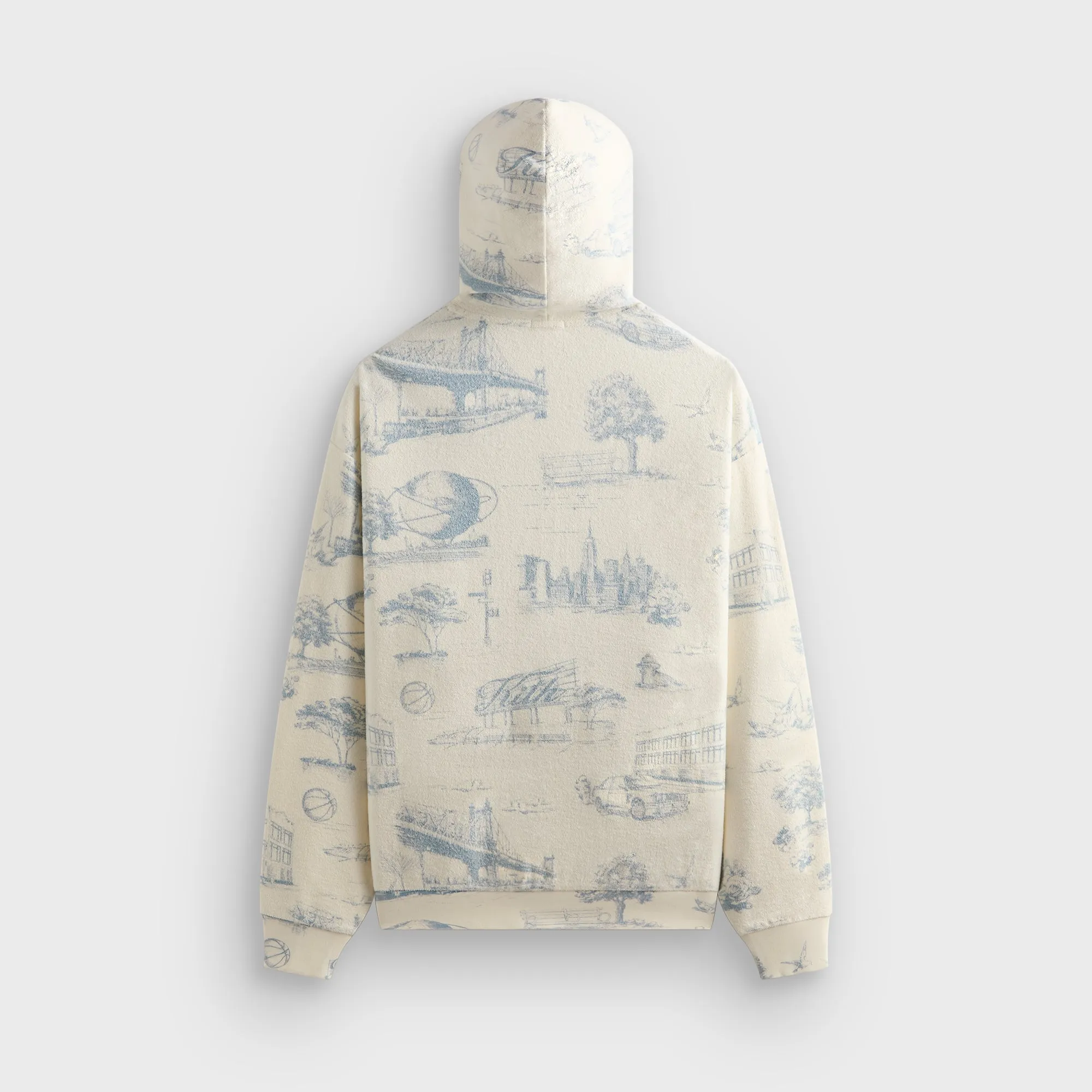Kith New York Toile Nelson Hoodie - Sandrift Ventilated Panels Chiffon details