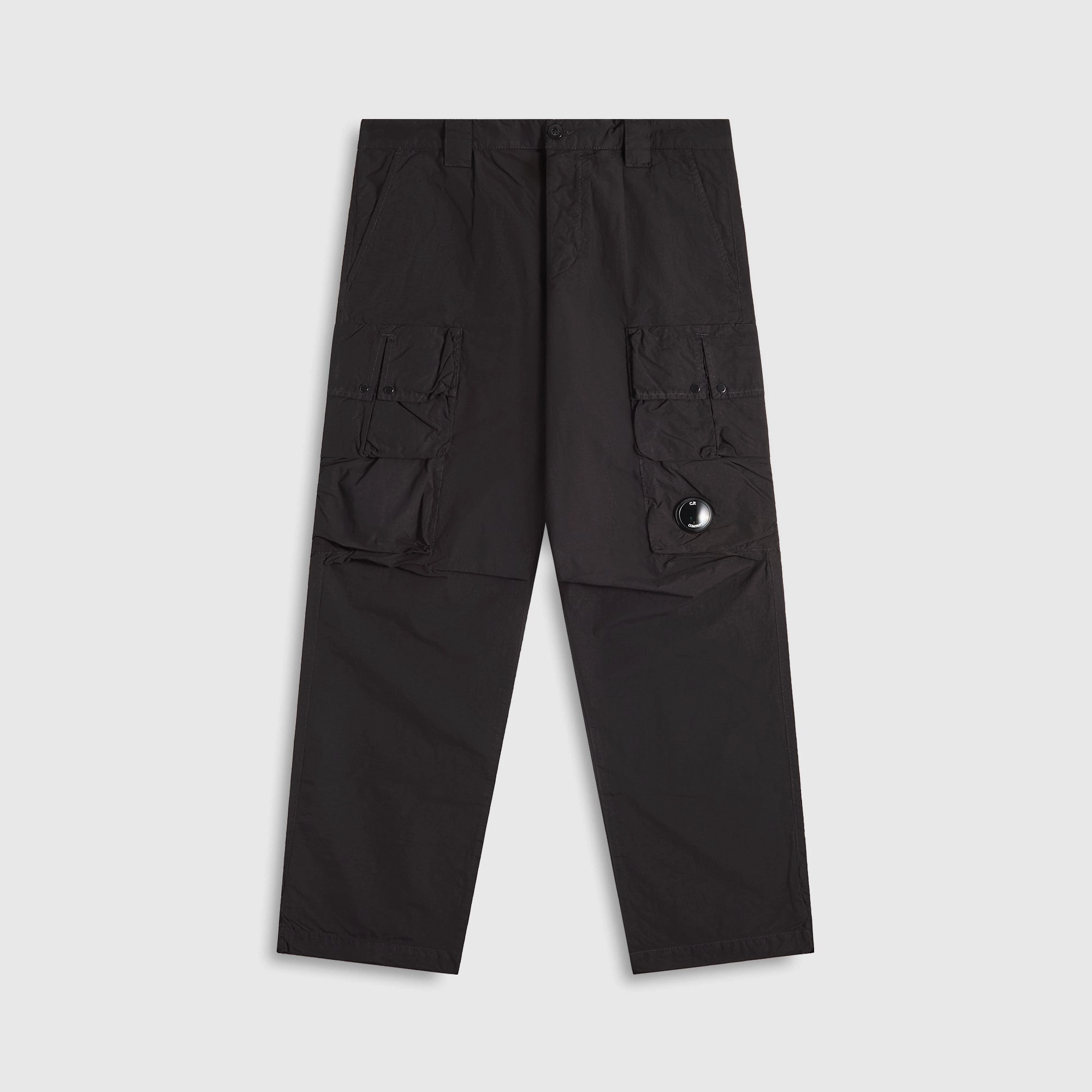 C.P. Company Flatt Nylon Cargo Pants - Black Sweat Wicking Lining