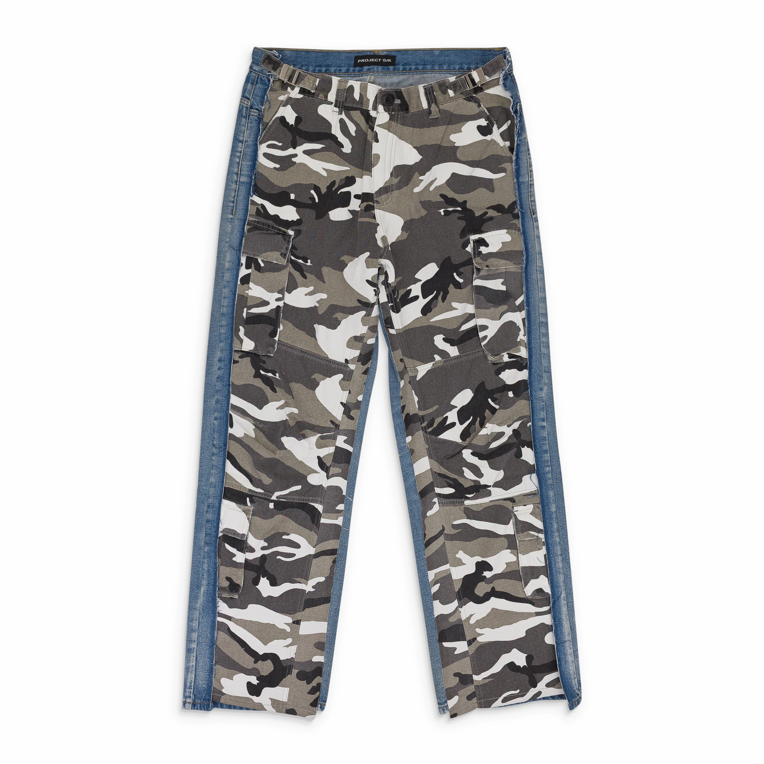 Modern Traveler Gear Sunny Vibes Date Night Sustainable CAMO/BLUE HYBRID SKINNY JEANS