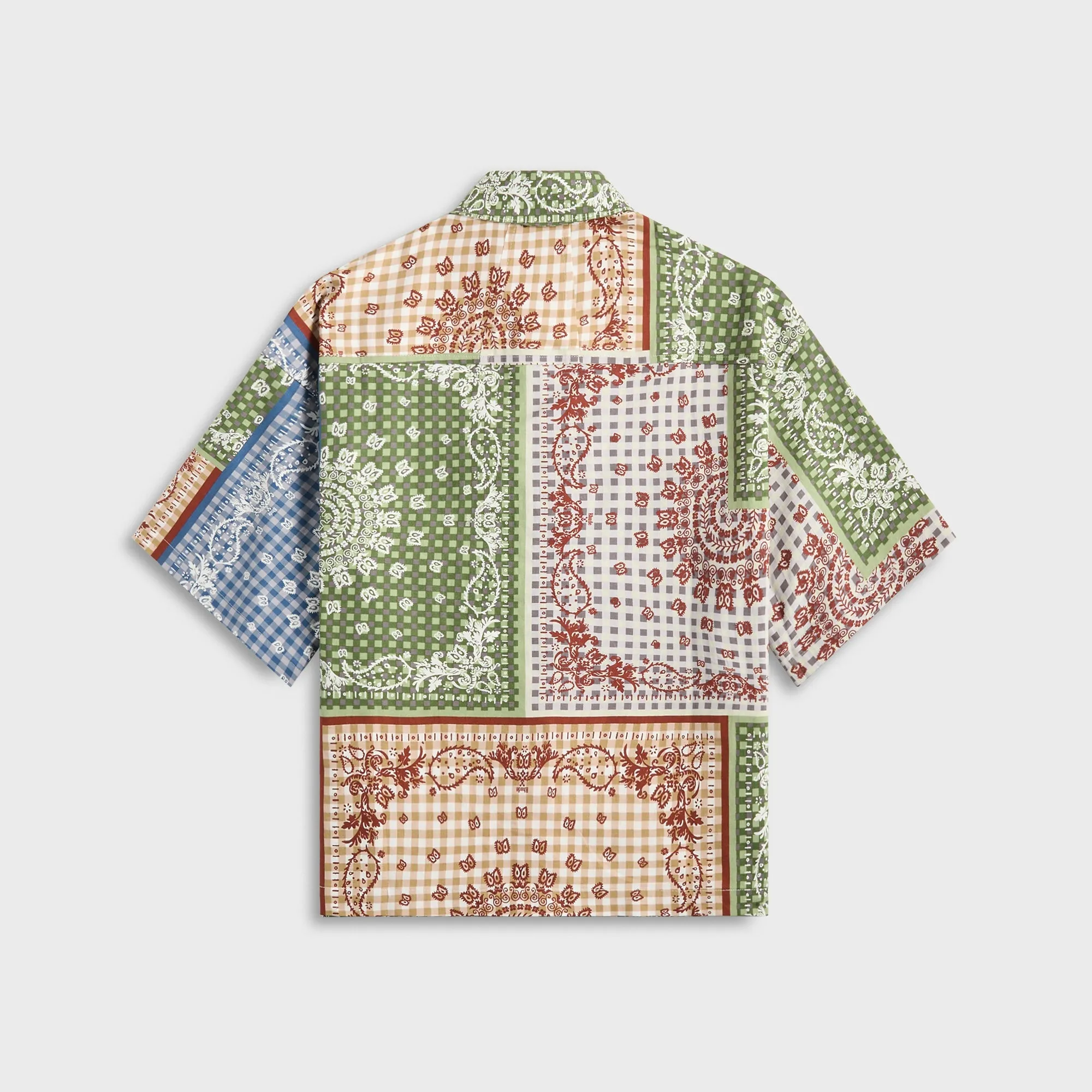 Rhude Bandana Boxy Work Shirt - Multi Monochrome Style Premium Quality