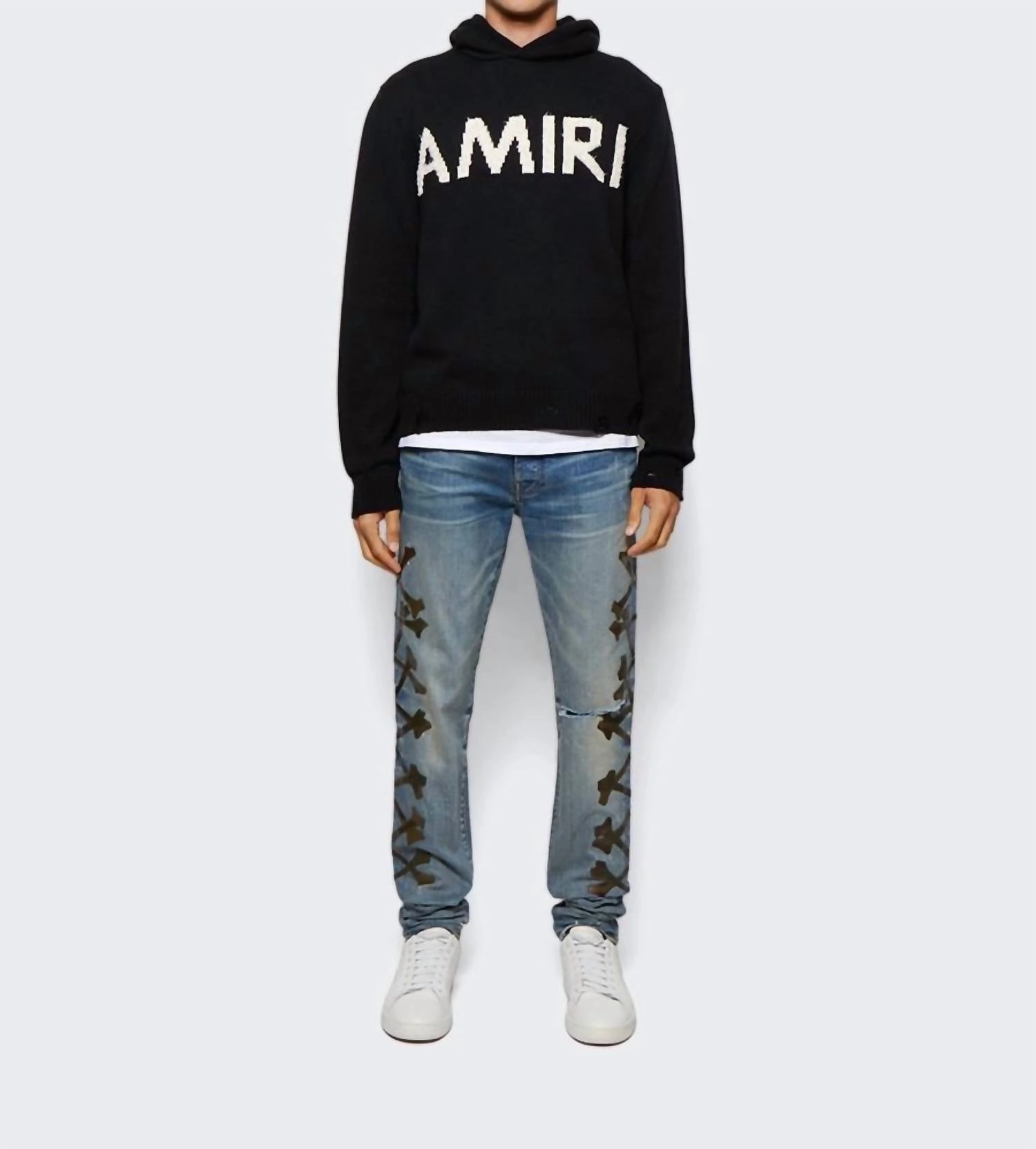 Camouflage Bones Jean In Stonewashed Student Outfit Streetwear Fan