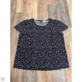 Blouse Short Sleeve By J. Crew In Floral Print, Size: L LowMaintenanceFabric