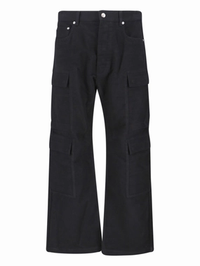 Cargo Jeans ?C Black Colorfast Denim Weekend Style Outdoor Adventure