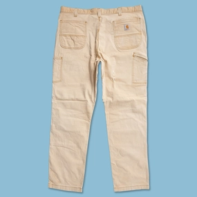 Carhartt Double Knee Work Pants 40x34 Erasable Logo Patch Feminine Cut