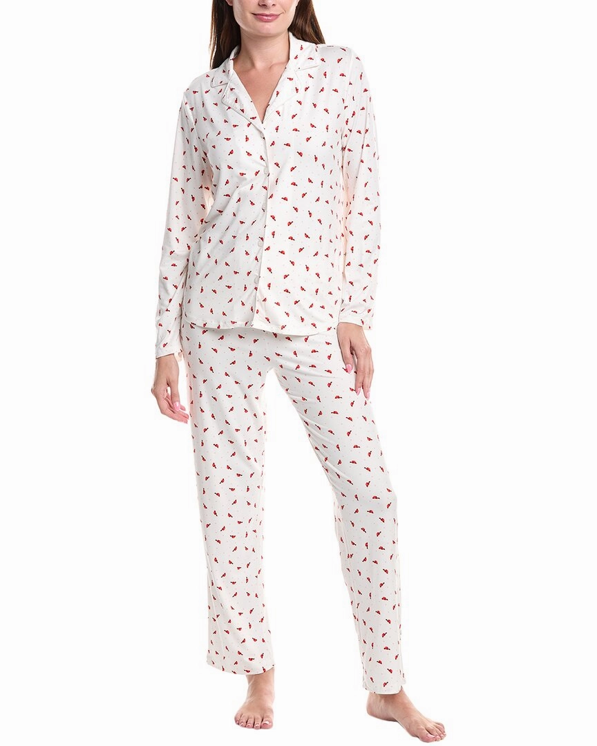 Ultra Soft Weave Abrasion Resistant Edges Carole Hochman 2pc Pajama Pant & Top Set